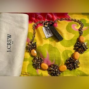J. Crew Orange & Brown Necklace